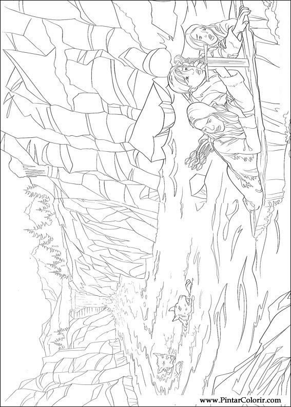 Dessins & couleurs pour peindre Le Monde de Narnia pintar colorir as cronicas de narnia 007