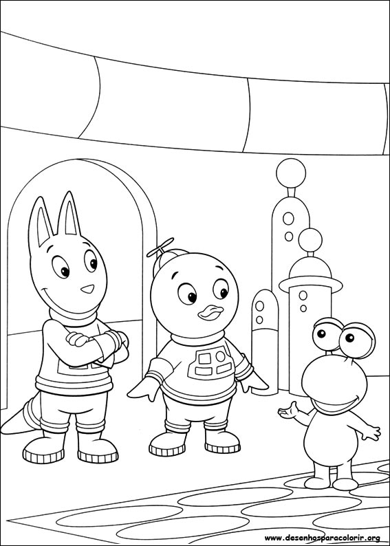 pintar colorir backyardigans 045