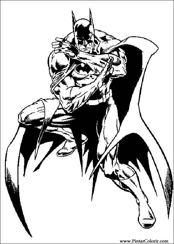 pintar colorir batman 065