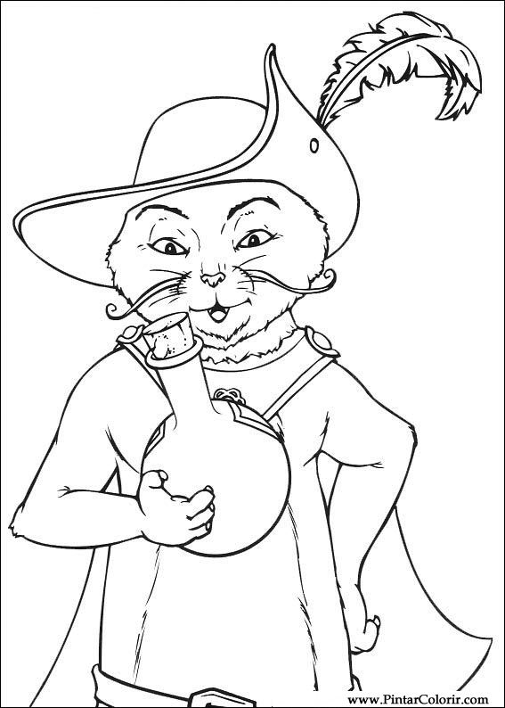Desenhos Para Pintar Colorir Gato Botas Imprimir Desenhos Para Pintar Colorir Gato Botas Imprimir