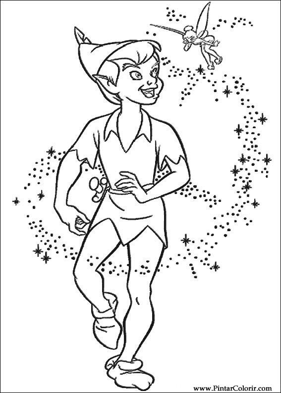 Desenhos Para Pintar E Colorir Peter Pan Imprimir Desenho