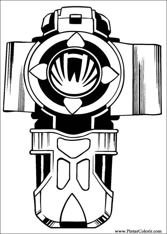 Desenhos Para Pintar e Colorir Power Rangers - Imprimir Desenho 035