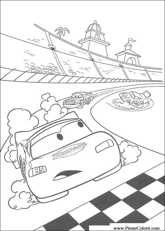 print desenhos: Desenho do filme Carros para colorir, Relâmpago