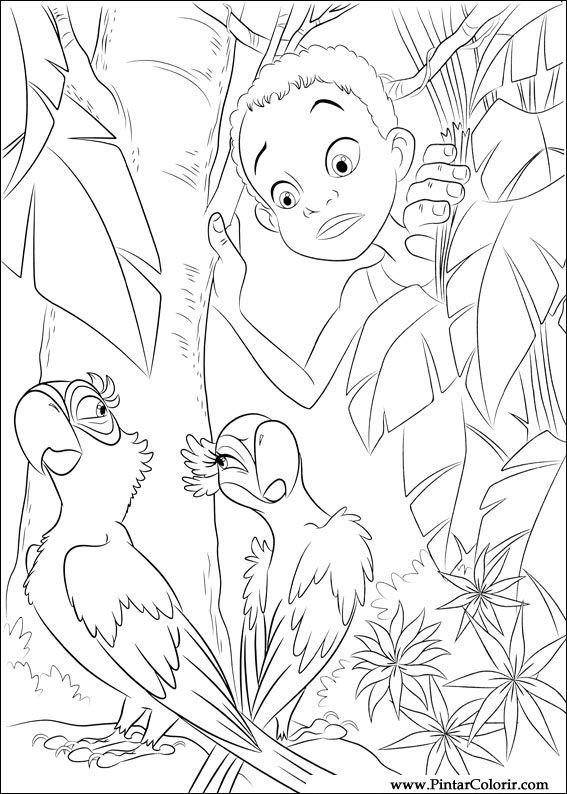 Coloriage De Rio 2 A Imprimer