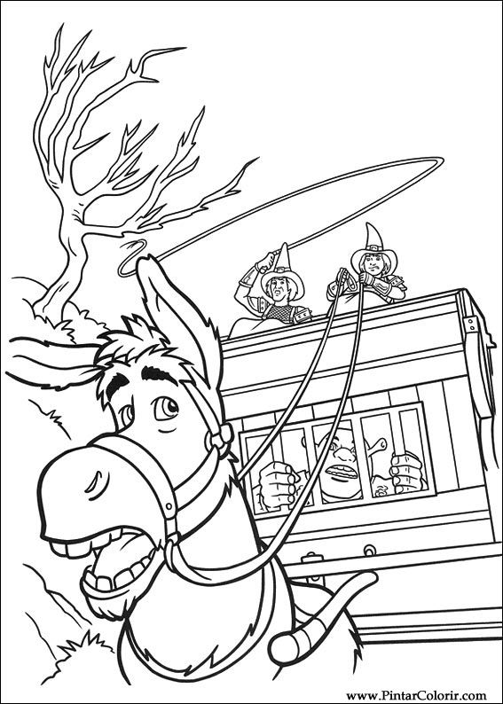 shrek forever after coloring pages - photo #33