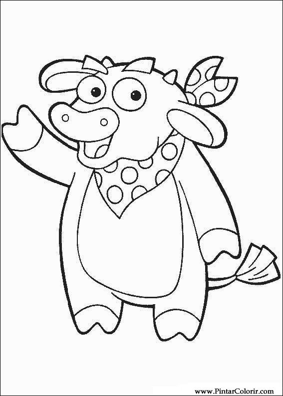 desenhos para pintar e colorir dora a aventureira imprimir desenho 028
