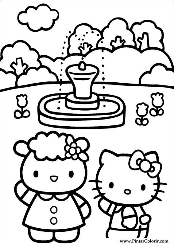 Dibujos Para Pintar Y Color Hello Kitty Diseño De Impresión 028 Dibujos Para Pintar Y Color Hello Kitty Diseño De Impresión 028