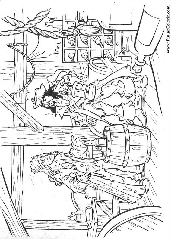 Dessins de peindre et couleur Pirates des Caraïbes pintar colorir piratas do caribe 037
